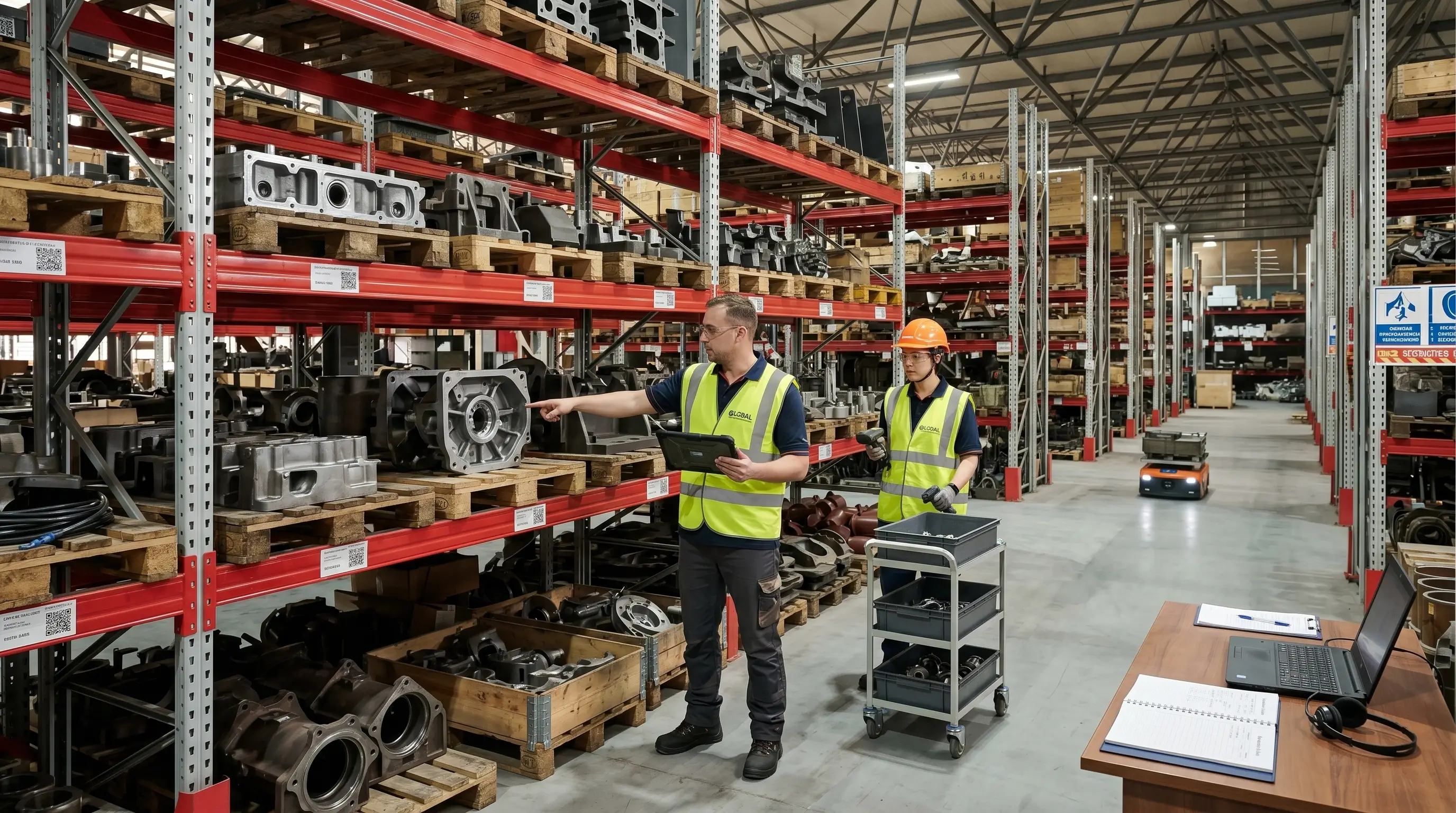 Shipping support team for auto spare parts delivery